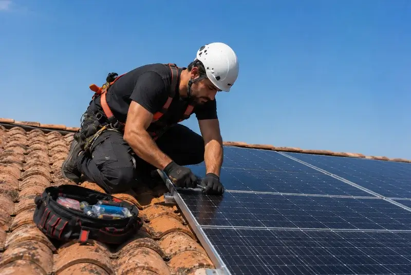 Maintenance et monitoring de panneaux solaires à Brignac