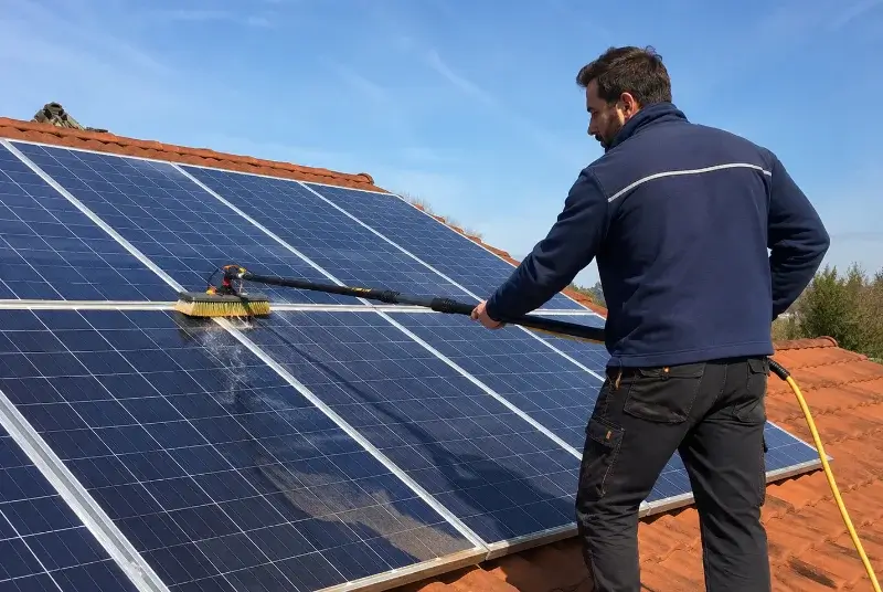 Nettoyage et entretien de panneaux solaires à Brignac