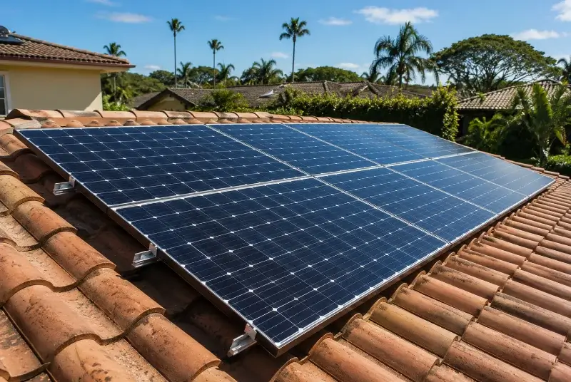 Installation de panneaux solaires à Brignac